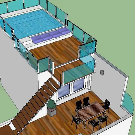 Daire Aba Penthouse, Piscina&azotea Privada